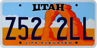 UT license plate Z522LL