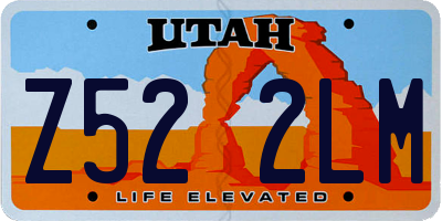 UT license plate Z522LM