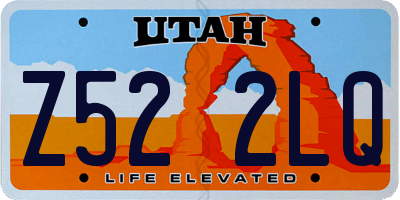 UT license plate Z522LQ