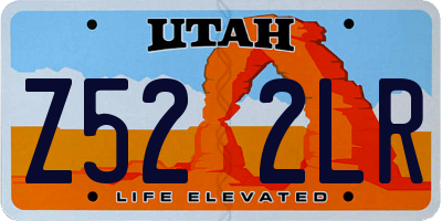 UT license plate Z522LR