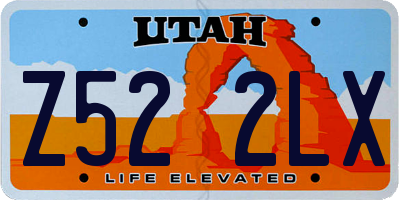UT license plate Z522LX