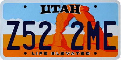 UT license plate Z522ME