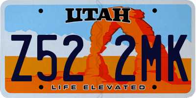 UT license plate Z522MK