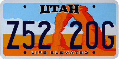 UT license plate Z522OG