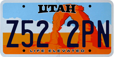 UT license plate Z522PN