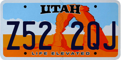 UT license plate Z522QJ