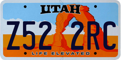 UT license plate Z522RC