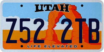 UT license plate Z522TB