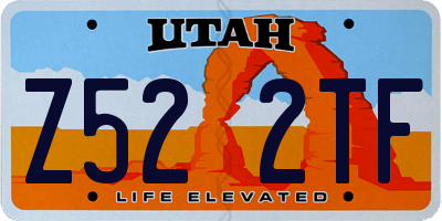 UT license plate Z522TF