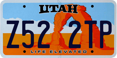 UT license plate Z522TP