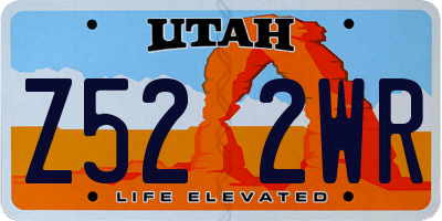 UT license plate Z522WR