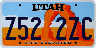 UT license plate Z522ZC