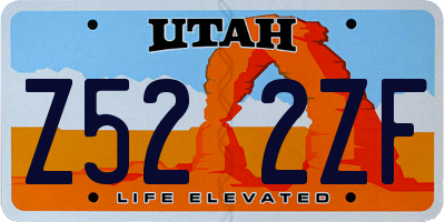 UT license plate Z522ZF