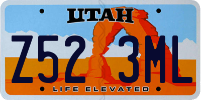 UT license plate Z523ML