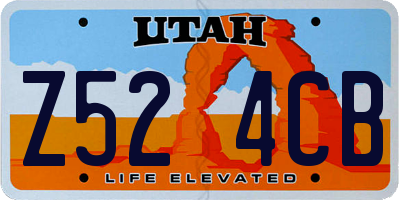 UT license plate Z524CB
