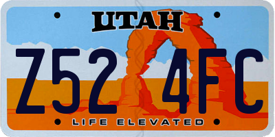 UT license plate Z524FC