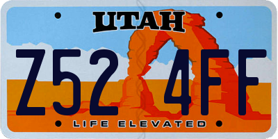 UT license plate Z524FF