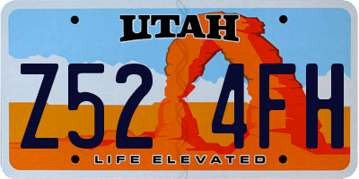 UT license plate Z524FH