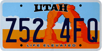 UT license plate Z524FQ