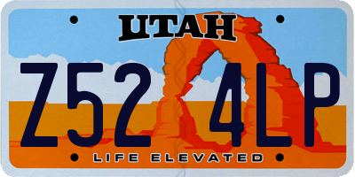 UT license plate Z524LP