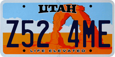 UT license plate Z524ME