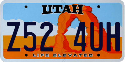 UT license plate Z524UH