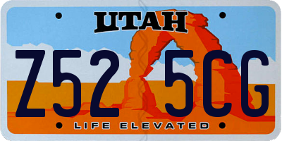 UT license plate Z525CG