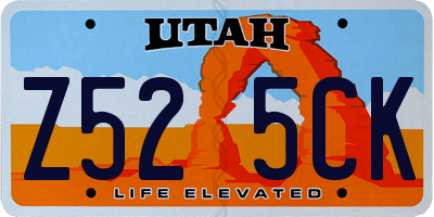 UT license plate Z525CK