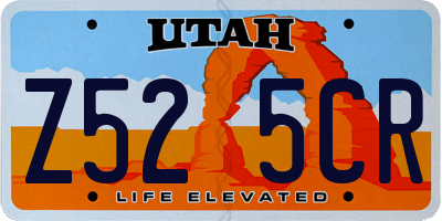 UT license plate Z525CR