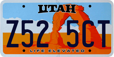 UT license plate Z525CT
