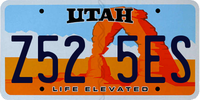 UT license plate Z525ES