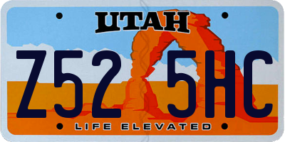 UT license plate Z525HC