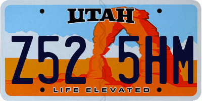 UT license plate Z525HM