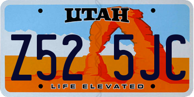 UT license plate Z525JC