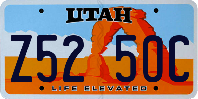 UT license plate Z525OC