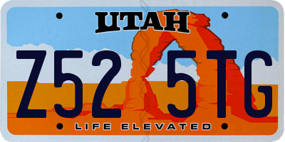 UT license plate Z525TG