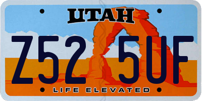 UT license plate Z525UF