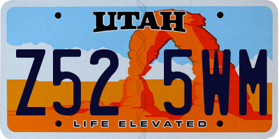 UT license plate Z525WM