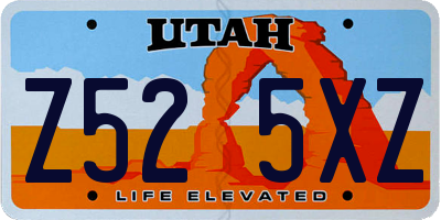 UT license plate Z525XZ