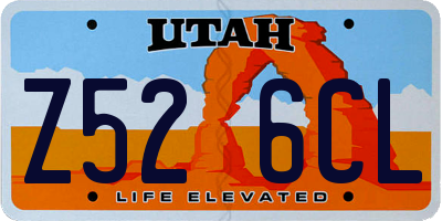 UT license plate Z526CL