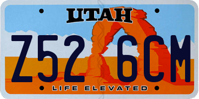 UT license plate Z526CM