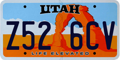 UT license plate Z526CV
