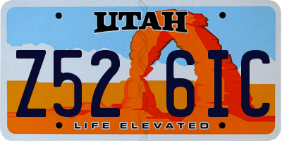 UT license plate Z526IC
