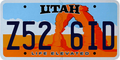 UT license plate Z526ID