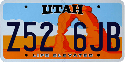 UT license plate Z526JB