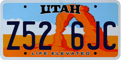 UT license plate Z526JC