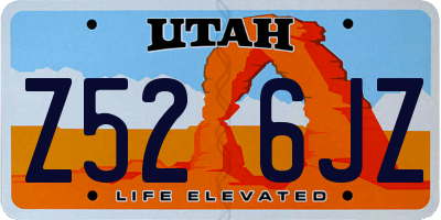 UT license plate Z526JZ