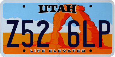 UT license plate Z526LP