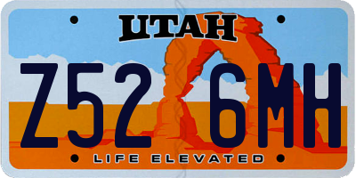 UT license plate Z526MH