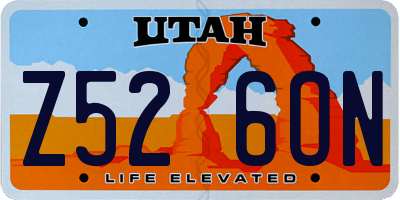 UT license plate Z526ON